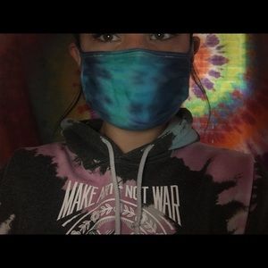 💛 Custom tie-dye face masks! 💛